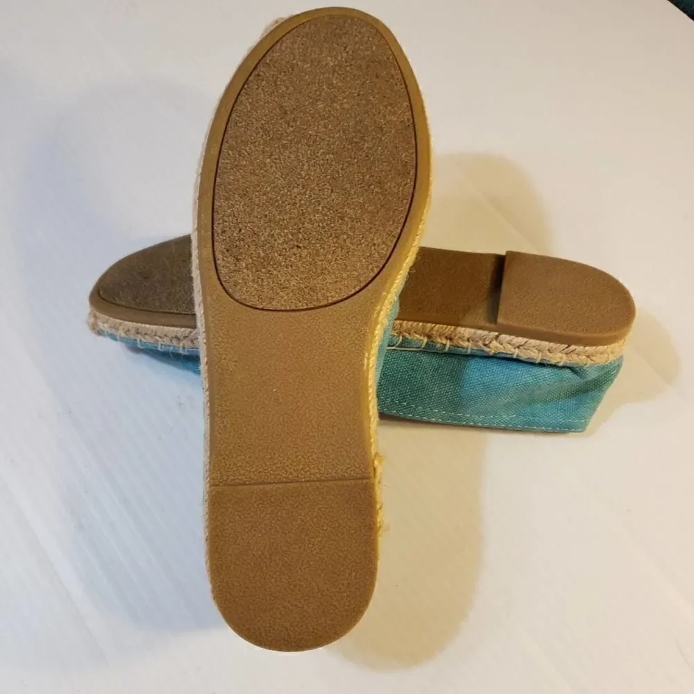 143 Girl Turquoise Espadrilles Pineapple 7M
